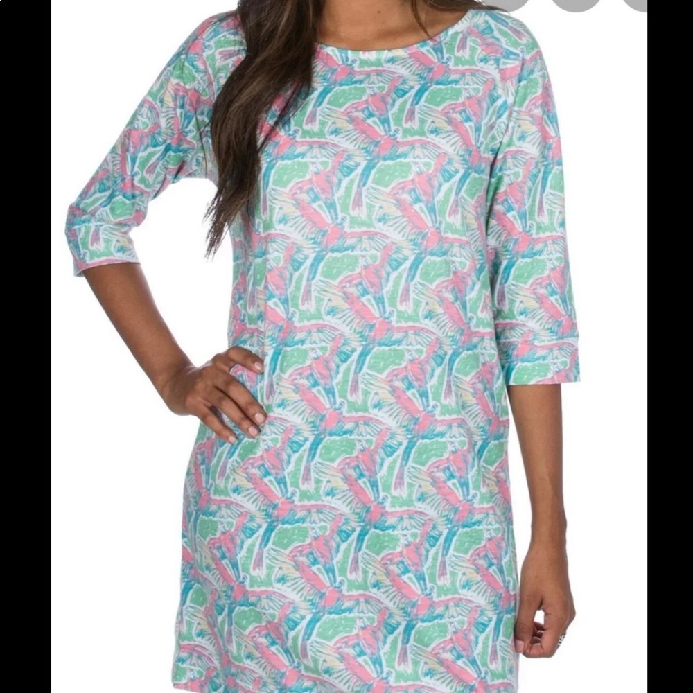 Lauren James printed slub dress